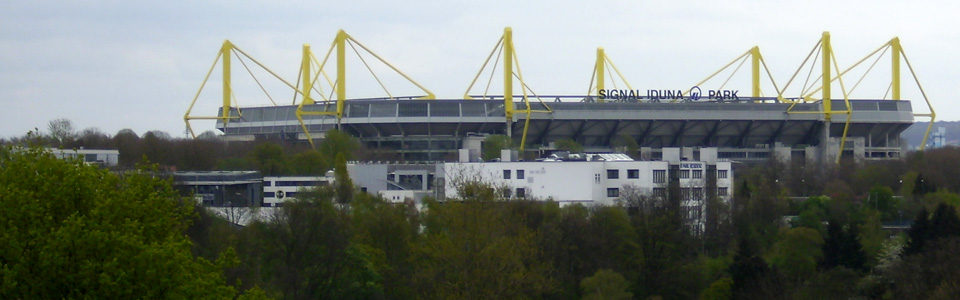 BLick auf das BVB-Stadion in Dortmund